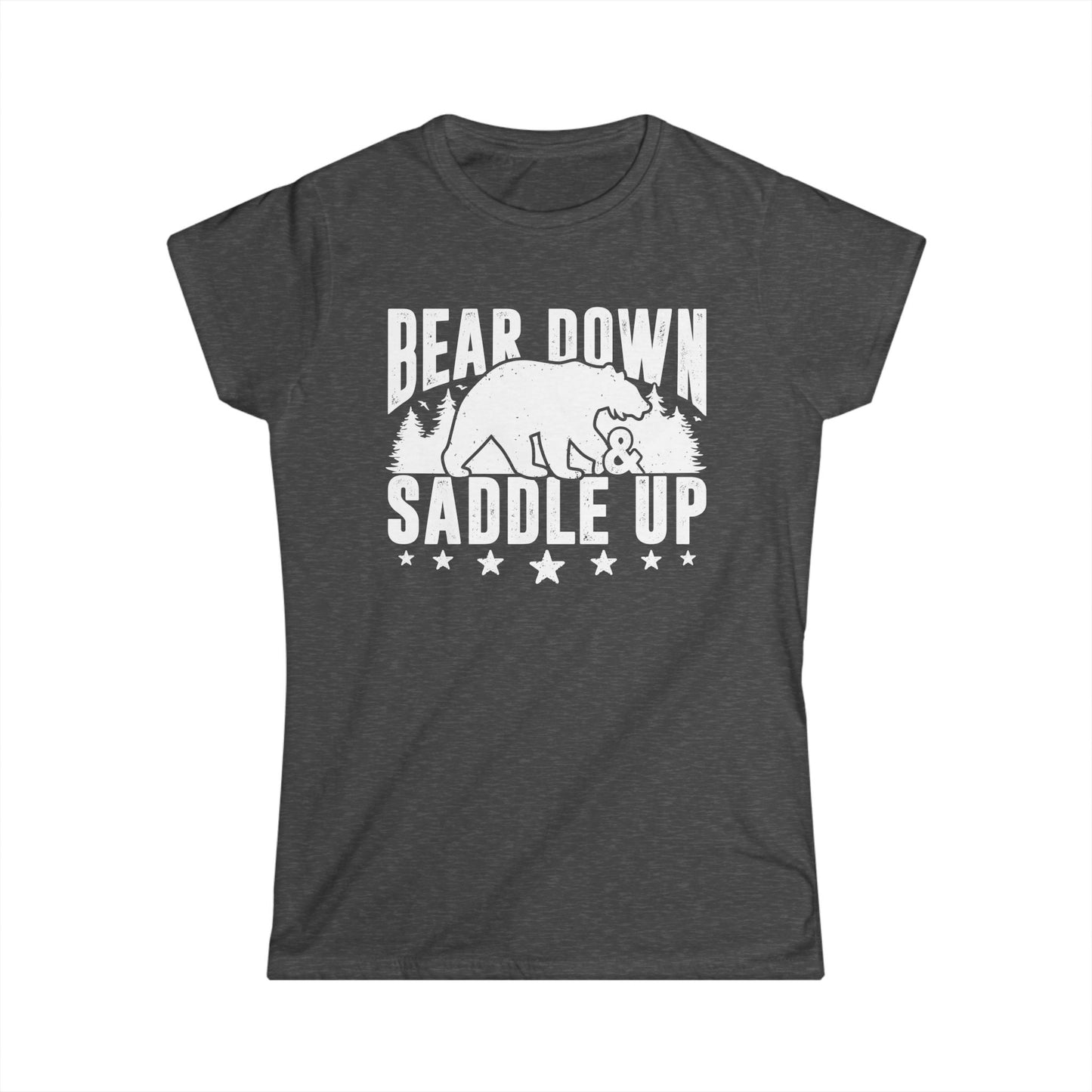 Bear Down and Saddle Up Women's Softstyle Tee