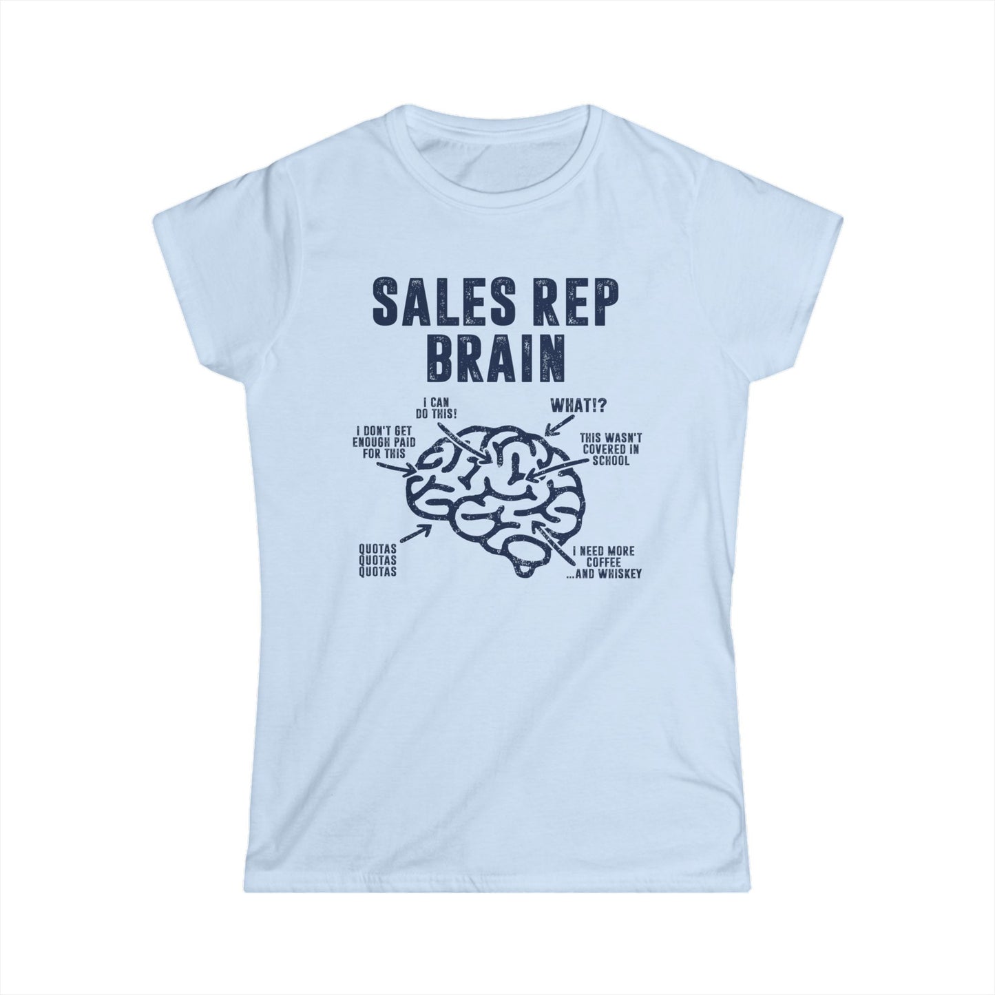 Sales Rep Brain Women's Softstyle T-Shirt