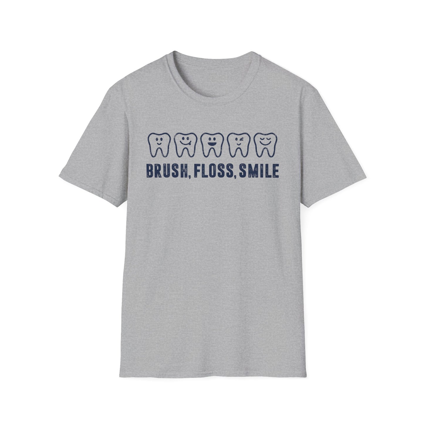 Brush, Floss, Smile Men's Softstyle T-Shirt