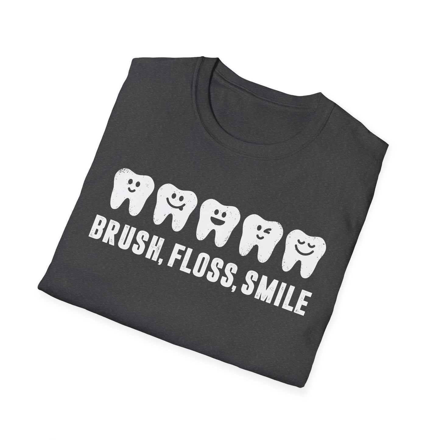 Brush, Floss, Smile Men's Softstyle T-Shirt