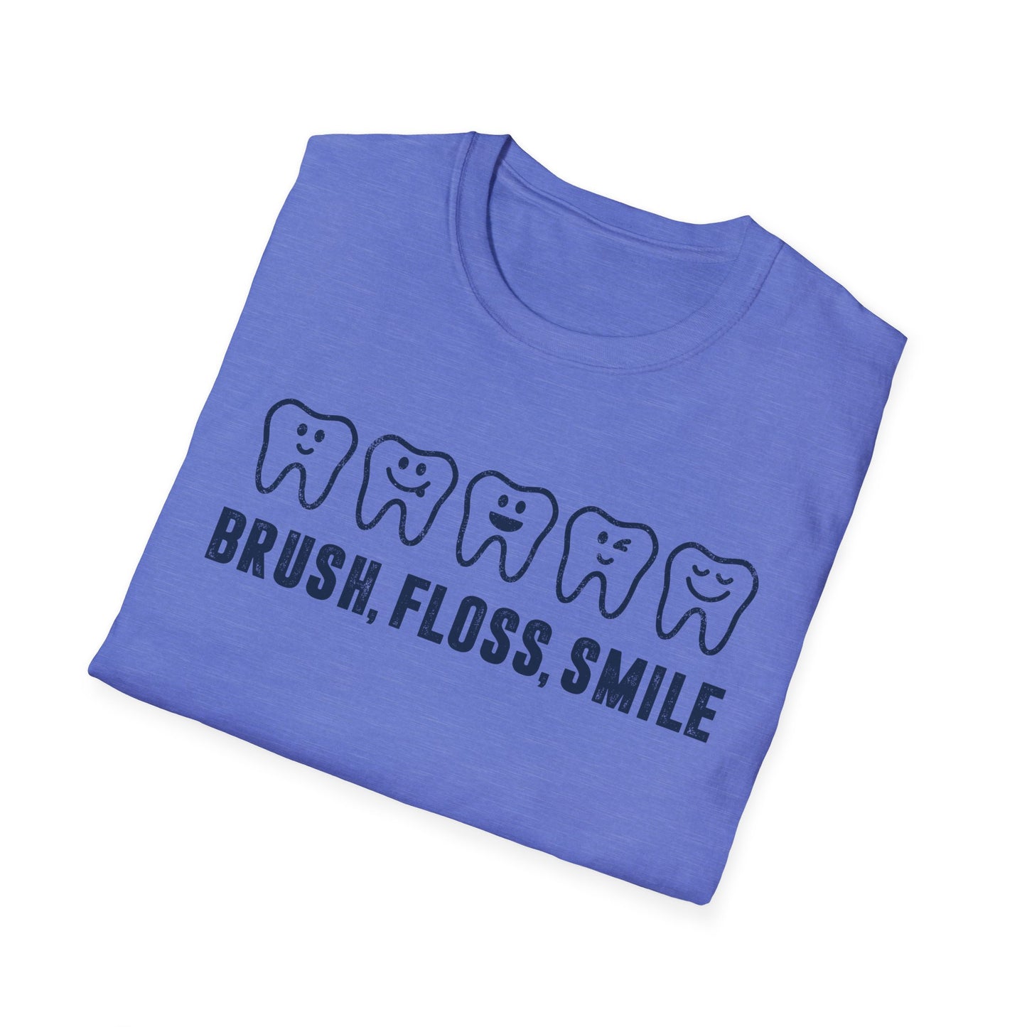 Brush, Floss, Smile Men's Softstyle T-Shirt