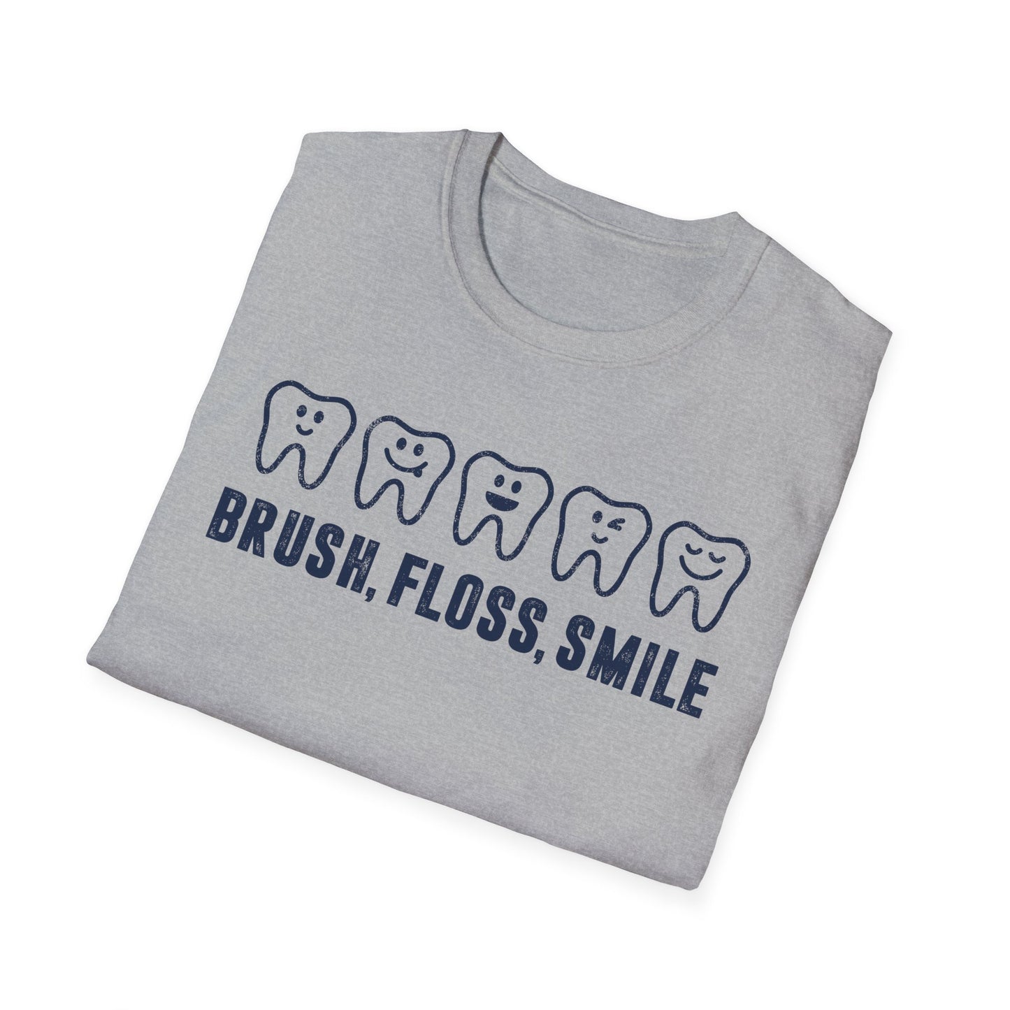 Brush, Floss, Smile Men's Softstyle T-Shirt