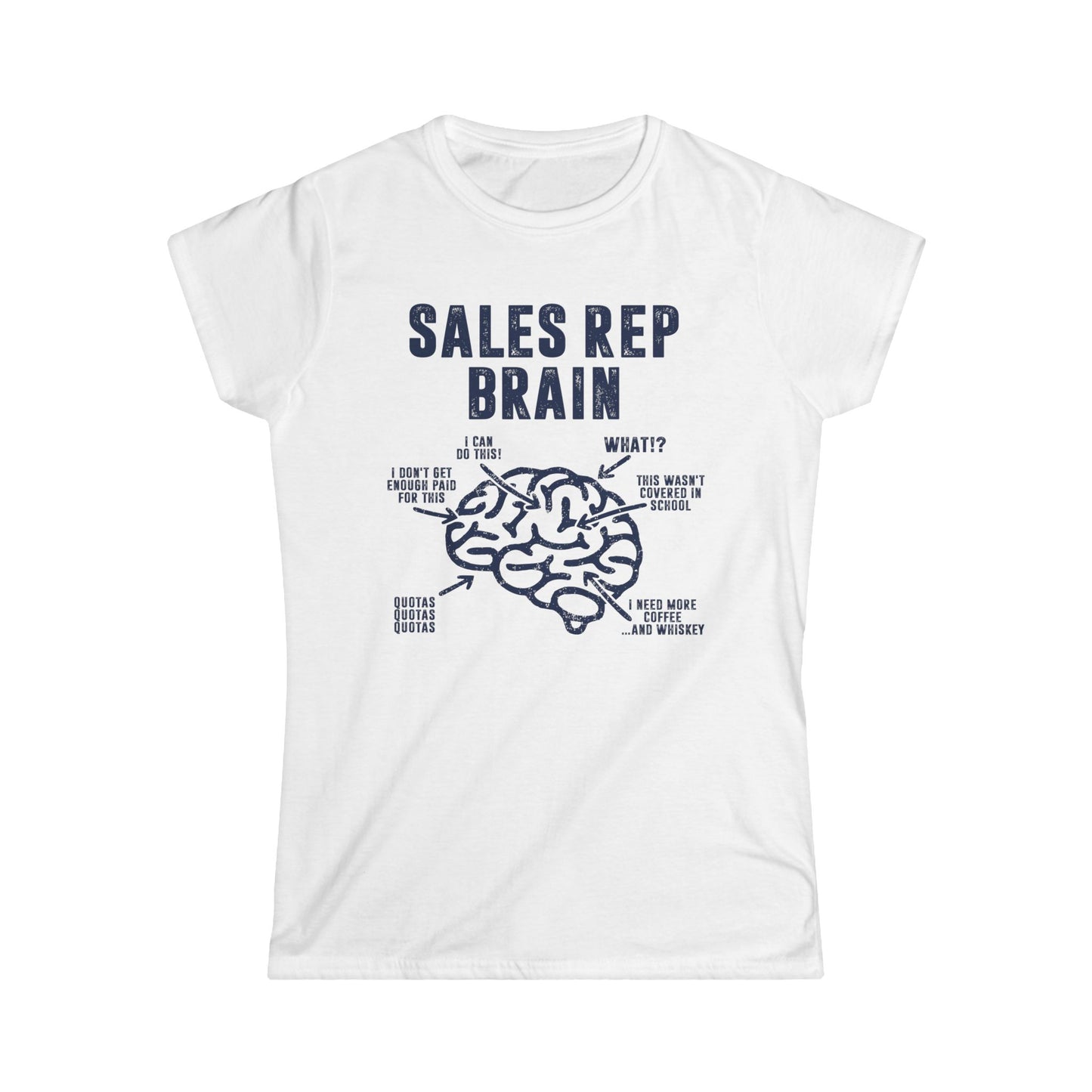 Sales Rep Brain Women's Softstyle T-Shirt
