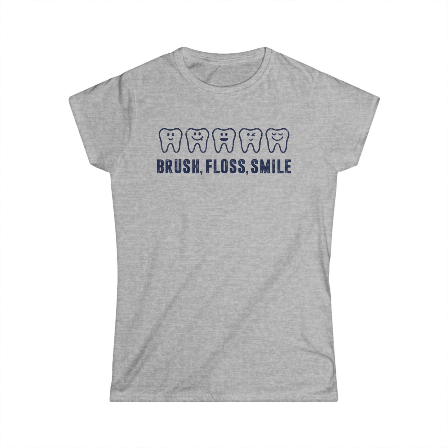 Brush, Floss, Smile Women's Softstyle T-Shirt