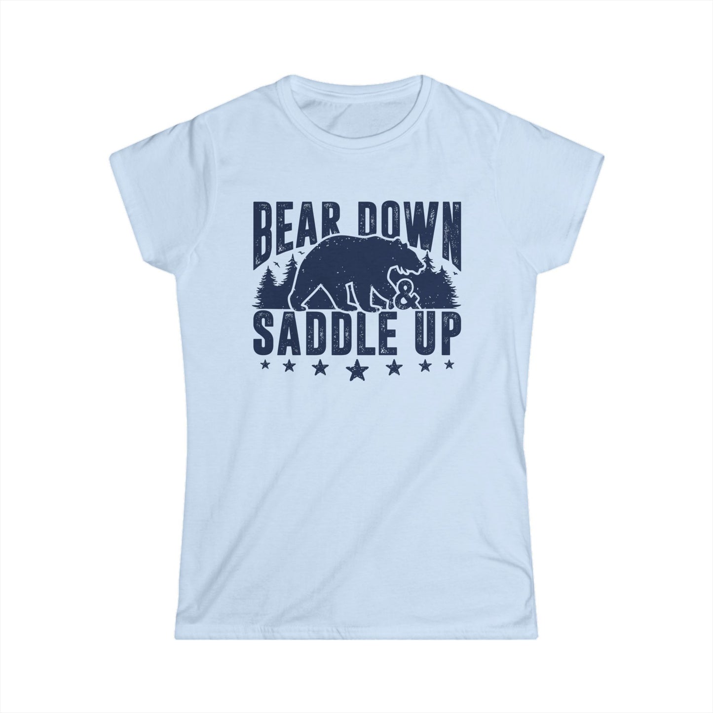 Bear Down and Saddle Up Women's Softstyle Tee