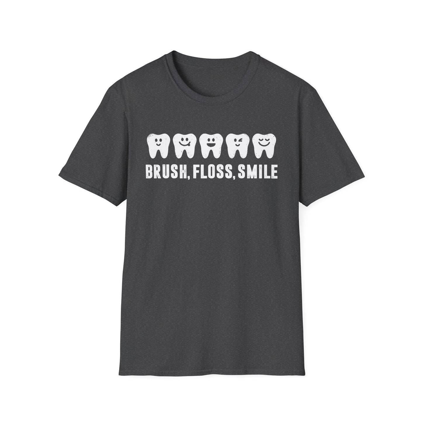 Brush, Floss, Smile Men's Softstyle T-Shirt