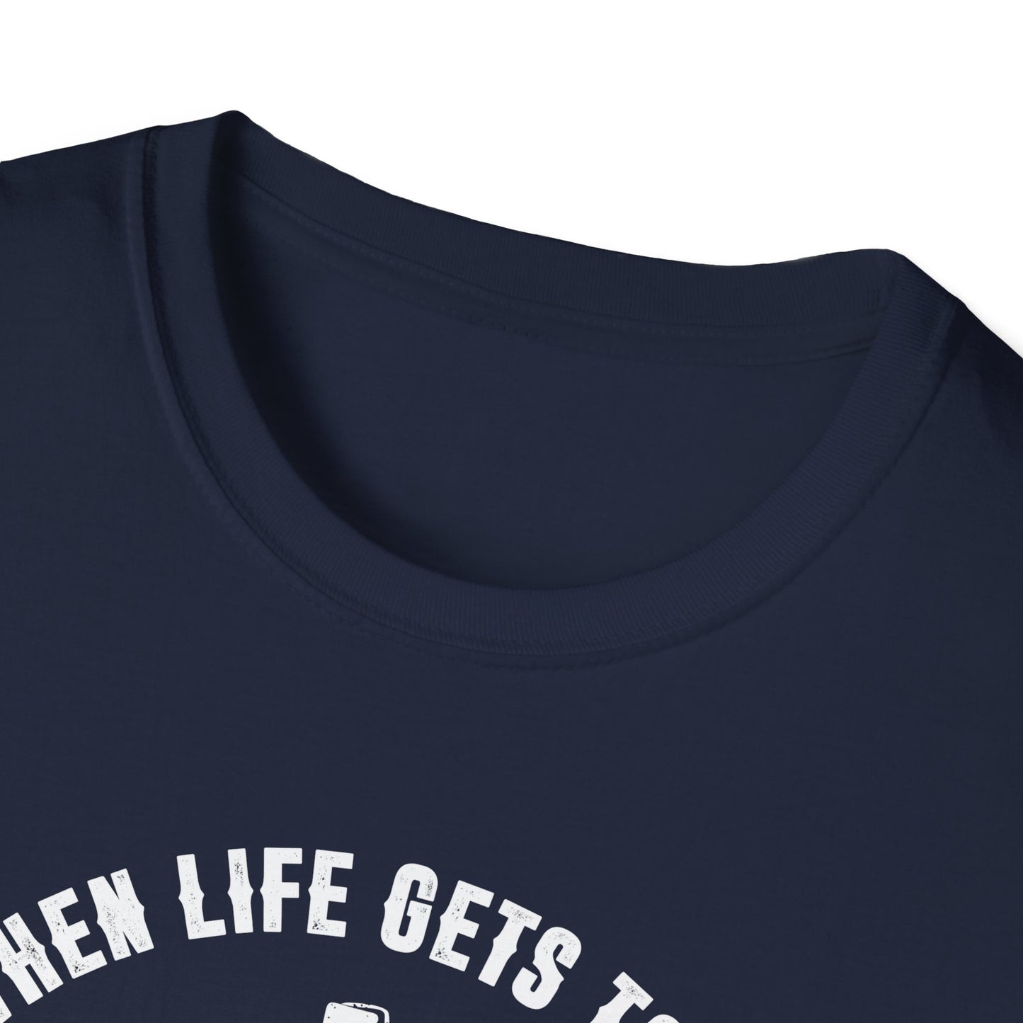 When Life Gets Tough Cowboy Up Men's  Softstyle T-Shirt