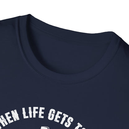 When Life Gets Tough Cowboy Up Men's  Softstyle T-Shirt