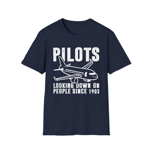 Pilots Looking Down on People SInce 1903 Men's Softstyle T-Shirt