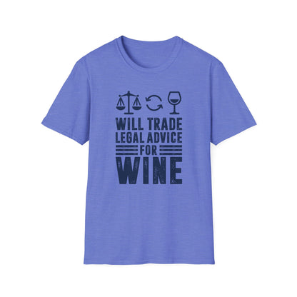 Will Trade Legal Advice for Wine Men's  Softstyle T-Shirt