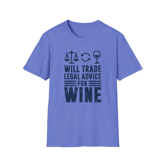 Will Trade Legal Advice for Wine Men's  Softstyle T-Shirt