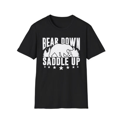 Bear Down and Saddle Up Men's Softstyle T-Shirt