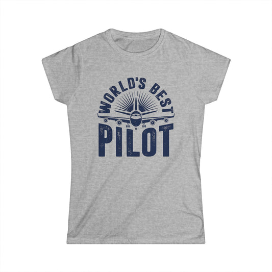 World's Best Pilot Women's Softstyle T-Shirt