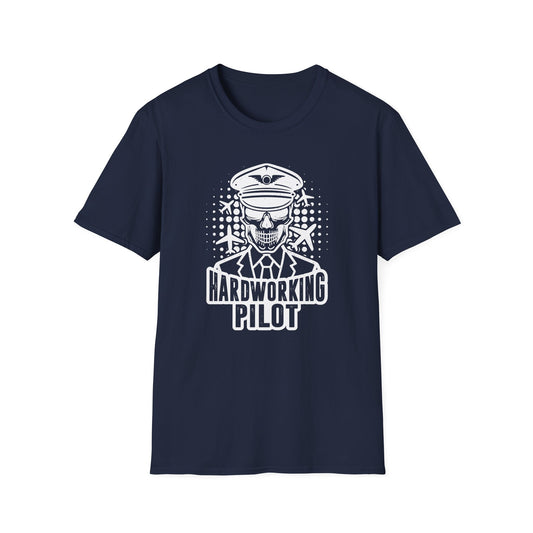Hardworking Pilot Men's  Softstyle T-Shirt