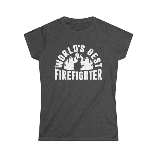 World's Best Firefighter Women's Softstyle T-Shirt