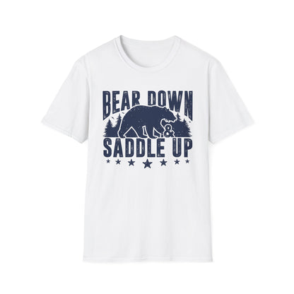 Bear Down and Saddle Up Men's Softstyle T-Shirt