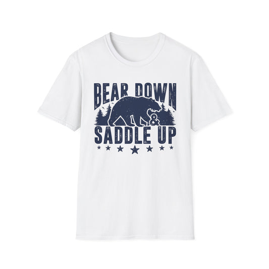 Bear Down and Saddle Up Men's Softstyle T-Shirt