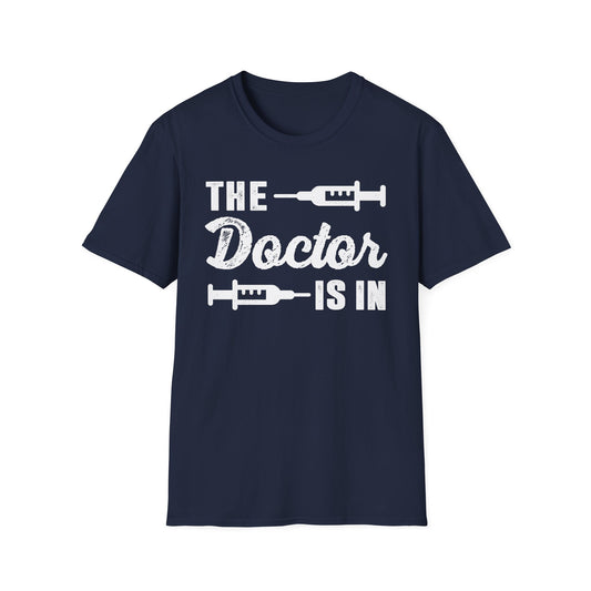 The Doctor is In Men's  Softstyle T-Shirt