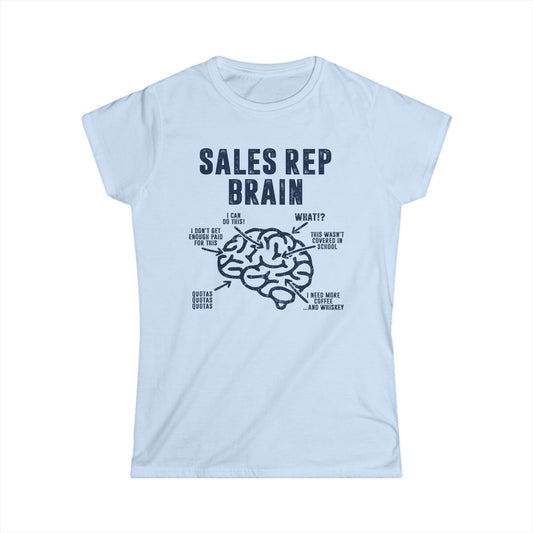 Sales Rep Brain Women's Softstyle T-Shirt