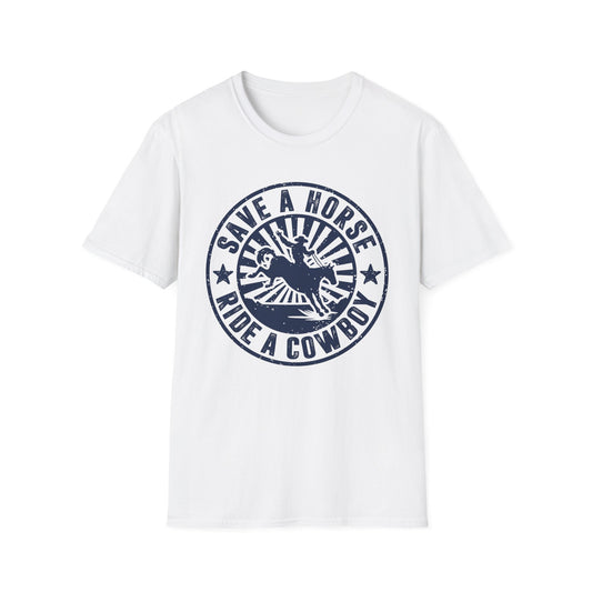 Save a Horse Ride a Cowboy Men's Softstyle T-Shirt