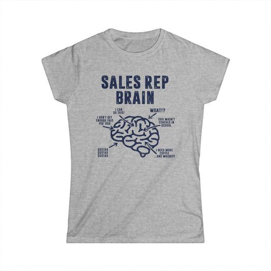 Sales Rep Brain Women's Softstyle T-Shirt