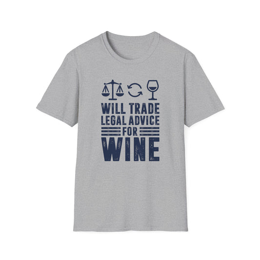 Will Trade Legal Advice for Wine Men's  Softstyle T-Shirt