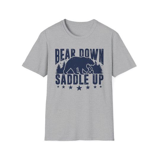 Bear Down and Saddle Up Men's Softstyle T-Shirt