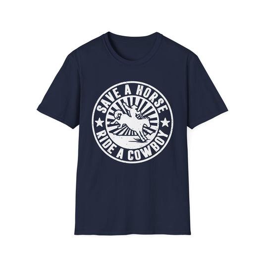 Save a Horse Ride a Cowboy Men's Softstyle T-Shirt