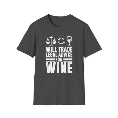 Will Trade Legal Advice for Wine Men's  Softstyle T-Shirt