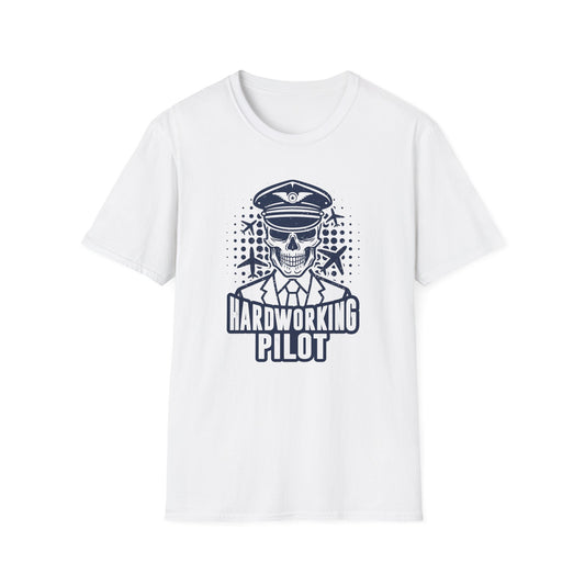 Hardworking Pilot Men's  Softstyle T-Shirt