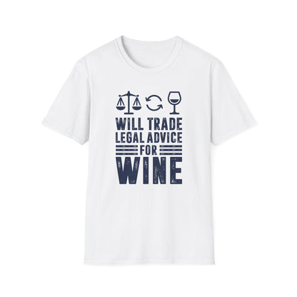 Will Trade Legal Advice for Wine Men's  Softstyle T-Shirt