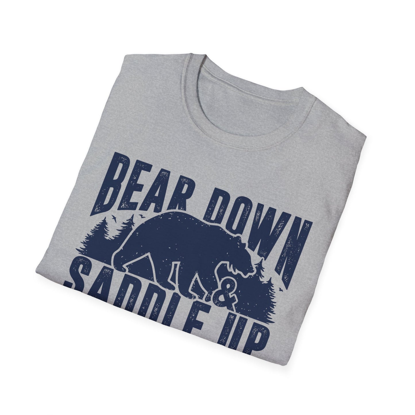 Bear Down and Saddle Up Men's Softstyle T-Shirt