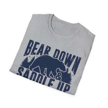 Bear Down and Saddle Up Men's Softstyle T-Shirt