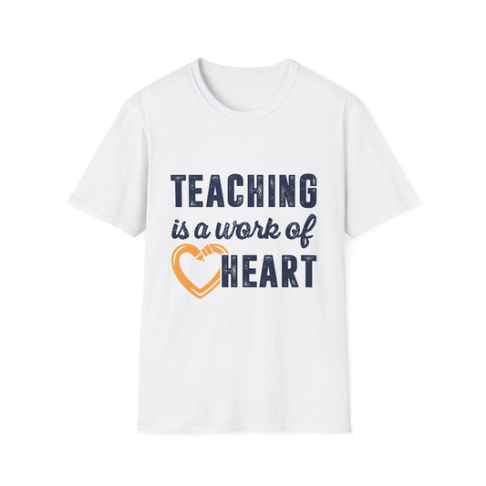 Teaching is a work of heart Men's  Softstyle T-Shirt