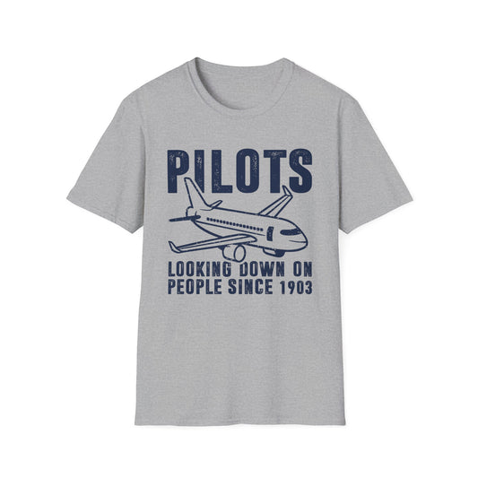 Pilots Looking Down on People SInce 1903 Men's Softstyle T-Shirt