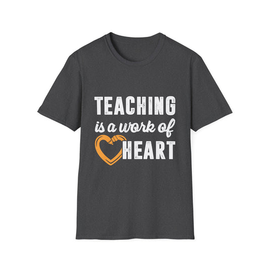 Teaching is a work of heart Men's  Softstyle T-Shirt