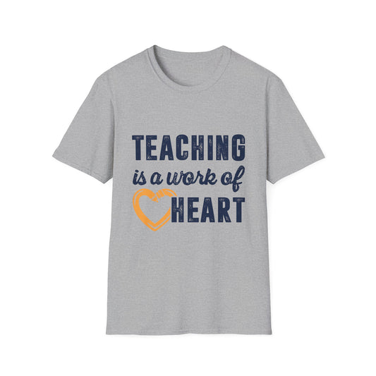 Teaching is a work of heart Men's  Softstyle T-Shirt