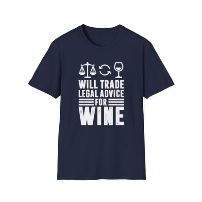 Will Trade Legal Advice for Wine Men's  Softstyle T-Shirt