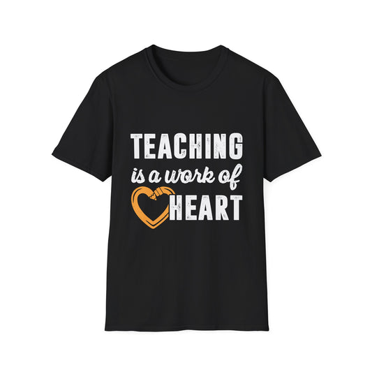 Teaching is a work of heart Men's  Softstyle T-Shirt