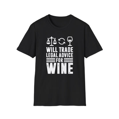 Will Trade Legal Advice for Wine Men's  Softstyle T-Shirt