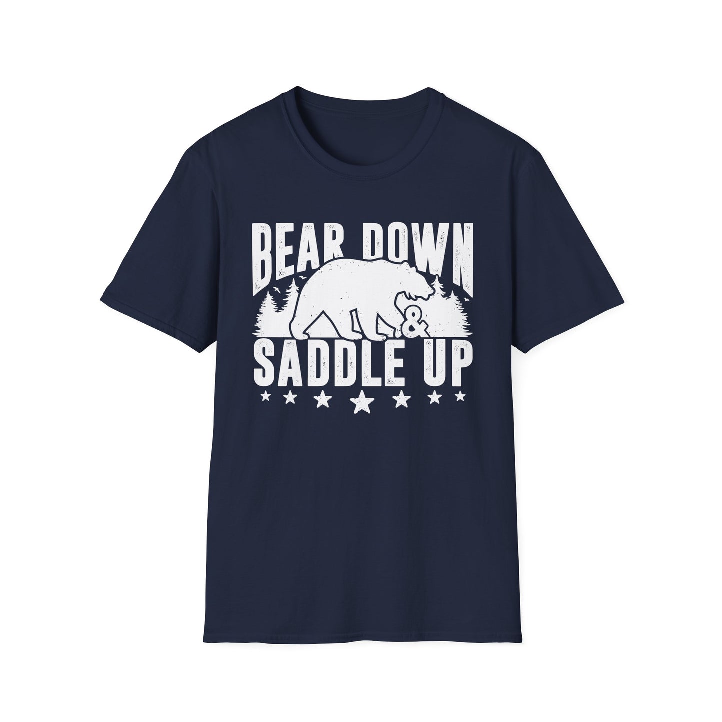 Bear Down and Saddle Up Men's Softstyle T-Shirt