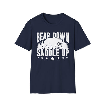 Bear Down and Saddle Up Men's Softstyle T-Shirt