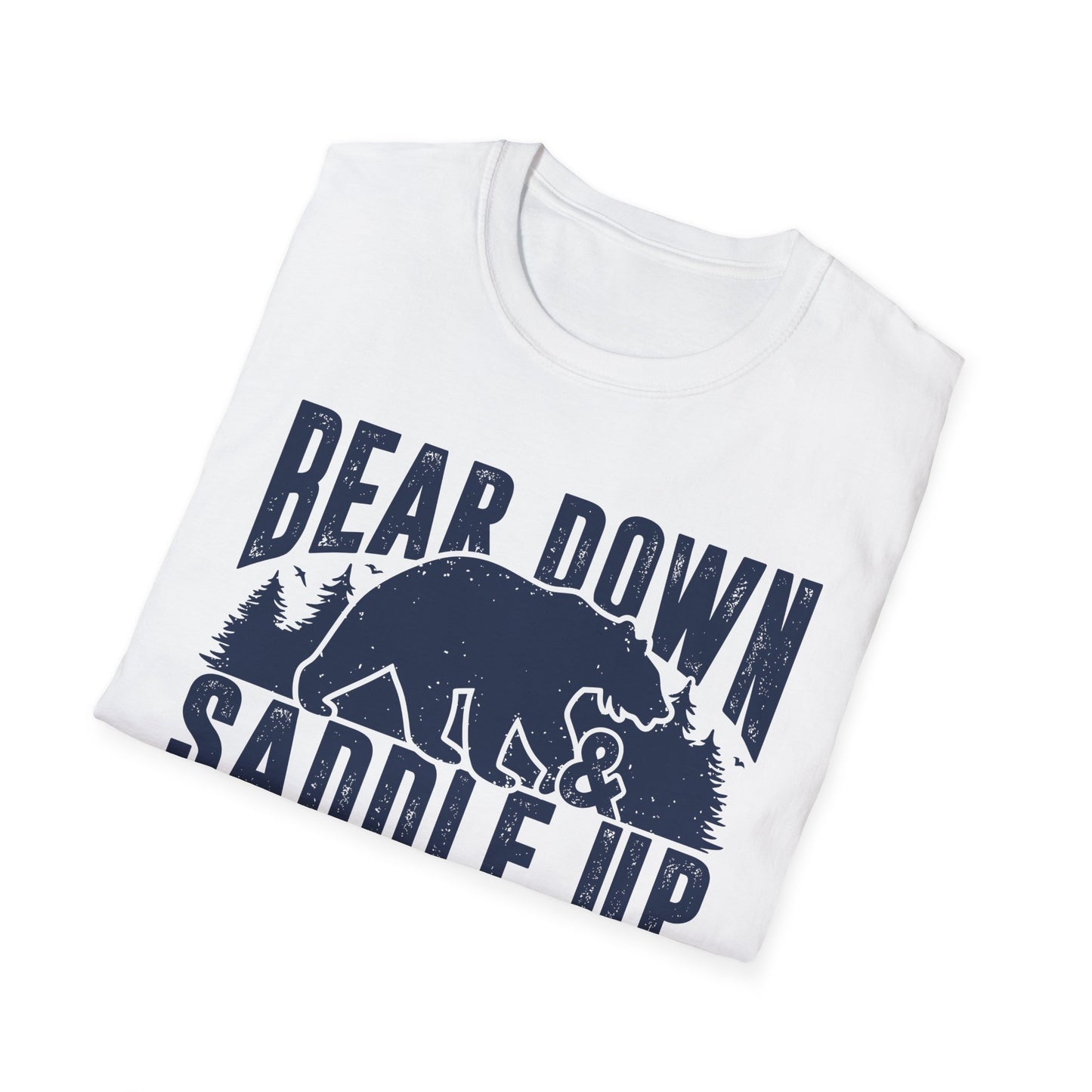 Bear Down and Saddle Up Men's Softstyle T-Shirt