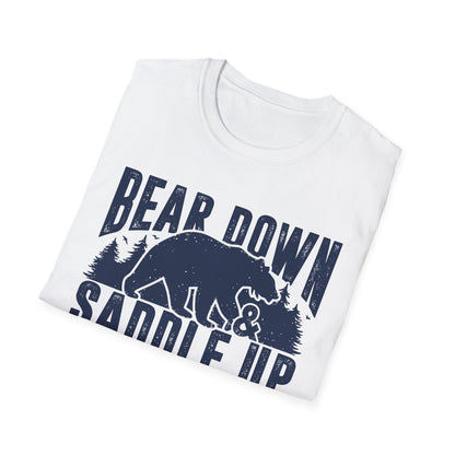Bear Down and Saddle Up Men's Softstyle T-Shirt