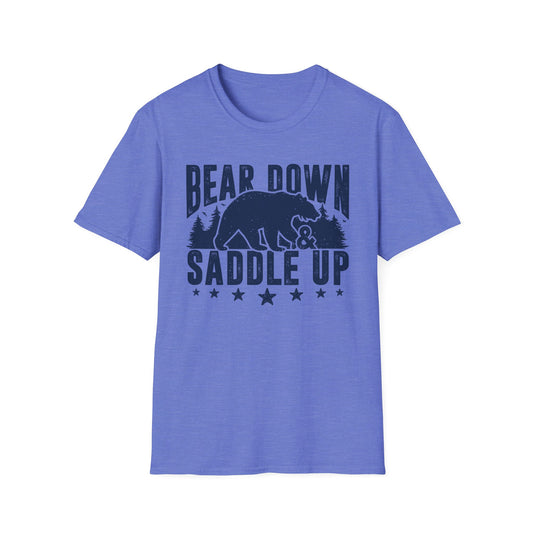 Bear Down and Saddle Up Men's Softstyle T-Shirt
