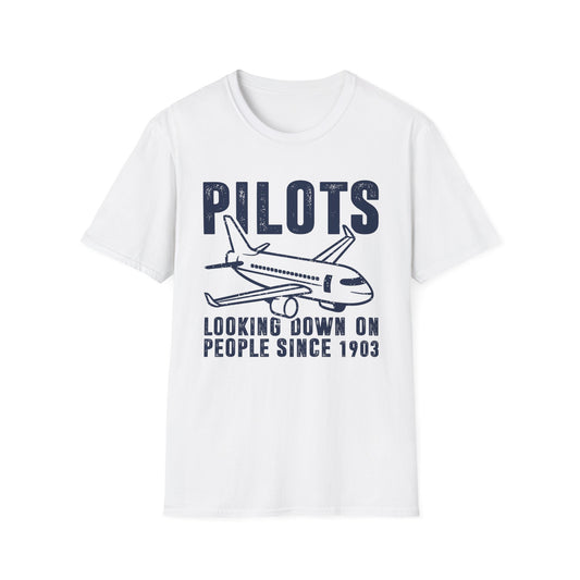 Pilots Looking Down on People SInce 1903 Men's Softstyle T-Shirt