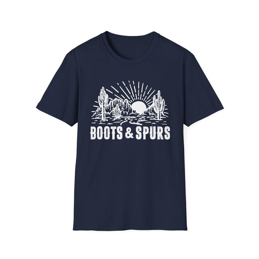 Boots and Spurs Men's  Softstyle T-Shirt
